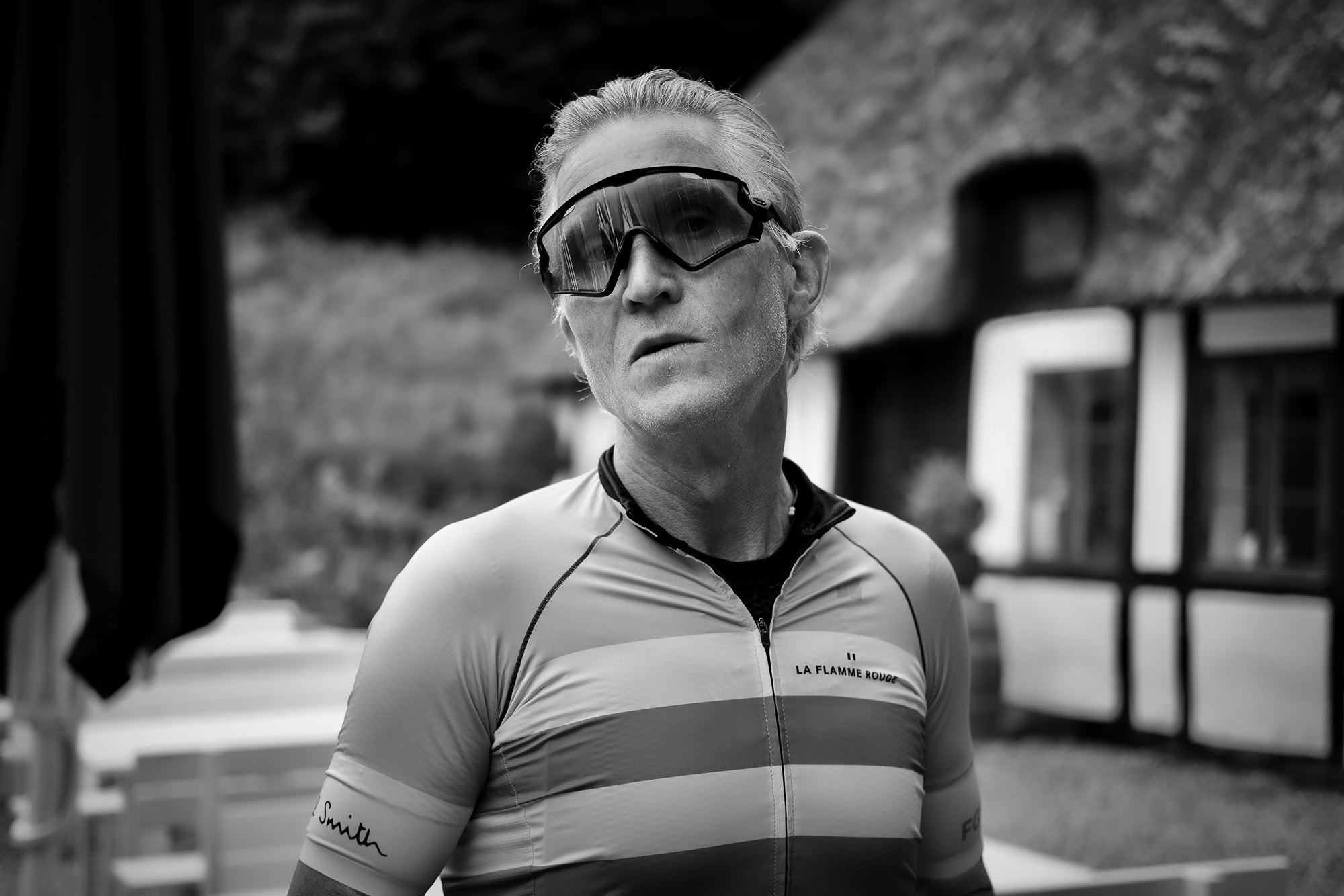 Nærbillede af cykelrytter Brian Holm